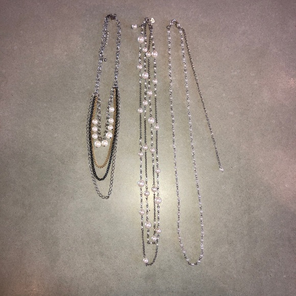 Silver & Pearl Necklaces - Picture 1 of 4